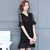 VEGININA 韩版大码短袖蕾丝连衣裙 9786(图片色 3XL)第2张高清大图