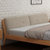 恒兴达 白橡木全实木床北欧日式床白橡木软靠双人床卧室家具实木床(1.5*2米原木色 单床)第3张高清大图