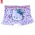 红唇猫猫莱卡棉儿童女平角内裤 童内衣内裤(紫色 100CM（M）)第2张高清大图