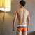 华杰龙HUAJIELONG男士低腰三角拼色内裤 男式单条三角男男内裤(橙色 XL)第4张高清大图