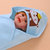运智贝初生婴儿包被 宝宝棉抱被婴童抱毯 春秋薄款婴儿襁褓包巾(黄色)第5张高清大图