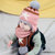 milky friends冬季宝宝星星针织毛线帽儿童保暖婴儿套头帽围巾(藏青色单帽 均码（44-52cm）)第4张高清大图