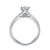 CRD克徕帝珠宝 公主皇冠 浪漫扭臂精致女戒 求婚结婚钻石戒指 G0671D第2张高清大图