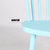 餐椅北欧靠背椅现代简约家用创意成人餐厅塑料欧式休闲椅子美式凳(蓝色)第4张高清大图