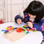俄罗斯方块拼图积木制儿童早教益智力男孩女孩玩具拼板巧板拼装(六角智力拼盘（彩色） 默认版本)第4张高清大图