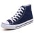 帆布鞋韩版男女鞋新款情侣鞋高帮休闲单鞋布鞋女鞋(蓝色 44)第8张高清大图