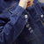 莉妮吉尔2016秋装新款牛仔短外套韩版修身显瘦单排扣长袖字母短款外套春秋(蓝色 XL)第4张高清大图