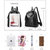 APPLES苹果真皮背包双肩包女2020新款潮韩版书包百搭时尚软皮女包牛皮旅(黑色)第10张高清大图