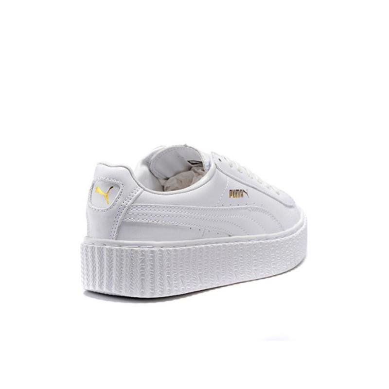 彪马 rihanna suede creeper 男女款经典休闲鞋 361005-01(43码(白色