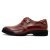 Joyson久绅男式系带百搭商务休闲皮鞋GM1201(棕色 38码)第2张高清大图