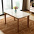 古宜（Guyi） 纯实木餐桌椅组合 北欧现代简约红橡木 一桌四椅饭桌钢化玻璃组合(1.36*0.8米餐桌)第4张高清大图