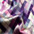 瑰蝴蝶2017春夏日常改良时尚桑蚕丝旗袍紫色格子真丝旗袍7806(紫色 XXL)第2张高清大图