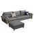 紫茉莉北欧沙发风格小户型三人位客厅组合现代简约布艺沙发实木整装家具(麻布/绒布（颜色备注） 三人位（2.1米）)第4张高清大图