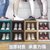 鞋盒透明收纳盒加厚塑料aj装鞋盒家用防尘鞋柜省空间网红塑料鞋架(四个装（环保无味） 咖啡色)第4张高清大图