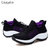 CaldiceKris（中国CK）休闲飞织系带妈妈鞋CK-X1855(浅灰色 41)第2张高清大图