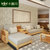 卡富丹 纯榉木新中式布艺大小户型沙发客厅组合整装全实木家具会客转角沙发KF811(茶几)第4张高清大图