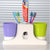 浦晨 台式吸盘牙刷架洗漱套装(台式绿紫PB9001)第2张高清大图
