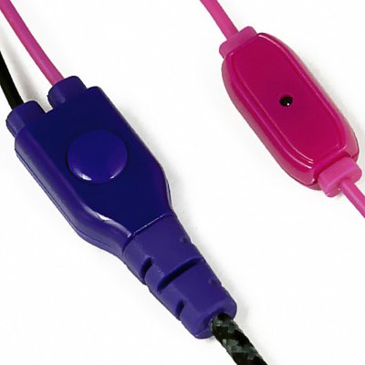 美国潮牌（Aerial 7） NEO系列Slurpee潮流耳机入耳式耳机（粉紫色）（兼容苹果iPod ,iPhone ,黑莓?或其他MP3播放器）