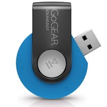 飞利浦（PHILIPS）SA4DOT04BN/93 MP3播放器（蓝色）（4G）运动的外形 小巧的身材 背夹设计 直插式 USB接口