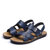 金猴男鞋 新款露趾凉鞋 夏季男士凉拖两用沙滩鞋 Q38022C(蓝色)第5张高清大图