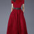 时尚赫本风酒红色连衣裙女2021新款夏装名媛气质长款收腰复古裙子(红色 S)第3张高清大图