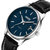 NARY 耐瑞简约大气商务石英手表(深蓝色 白钢带蓝面)第4张高清大图