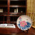 醴陵陶瓷器摆件 釉下五彩瓷手绘装饰挂盘坐盘子新中式家居客厅工艺品装饰第3张高清大图