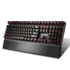 机械键盘 有线键盘 游戏键盘 108键RGB背光键盘  黑色 樱桃青轴(商家自行修改)