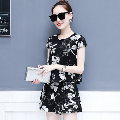 【晚晚风套装女夏装2018新款潮时尚气质女神