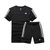 Adidas阿迪达斯男新款运动T恤短袖休闲运动裤短裤(黑 XL)第4张高清大图
