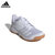 Adidas阿迪达斯春夏新款羽毛球鞋男休闲运动鞋女轻便透气减震软底跑步鞋(D97697白色 44)第4张高清大图