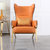 新飓意式轻奢小户型客厅沙发橙色沙发单人椅后现代美式公寓家用老虎椅休闲椅卧室阳台单人沙发椅(3+左贵妃 默认)第3张高清大图