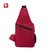 瑞士军刀胸包 单肩斜挎包 户外运动骑行包 旅行小背包帆布包SA8100(红色)第3张高清大图
