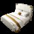 SKYMI 轻奢床 时尚简约床 港式双人床  婚床(米白色1.8米 床+床头柜*2)第5张高清大图