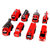 酷米 儿童玩具男孩消防车玩具挖掘机推土车仿真模型套装 8只装送儿童生日礼物KM3048 红色(红色 版本)第4张高清大图