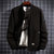 男士外套2021新款春秋季男装衣服潮流韩版棒球服上衣休闲夹克(深蓝色 XL)第2张高清大图