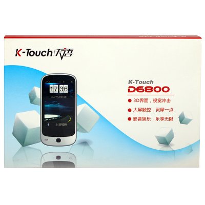 天语（K-Touch）D6800 GSM手机（白色）双卡双待