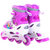DISNEY/迪士尼公主儿童溜冰鞋套装直排轮轮滑鞋滑冰鞋旱冰鞋送头盔+护具(紫色公主 S码31-34)第3张高清大图
