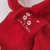 davebella戴维贝拉2018秋冬新款女童围巾 儿童圣诞围脖DBJ7862-3(ONE 大红)第3张高清大图