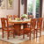 实木大理石餐桌椅西餐桌长方形饭桌天然田园餐桌椅组合6人(单餐桌 1.3米)第2张高清大图