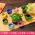 陶瓷功夫组合茶具整套装冰裂釉纹紫砂六色日式品茗小茶杯(玫瑰紫6个杯)第2张高清大图