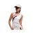 路伊梵时尚运动21224A户外运动休闲健身女款健身服套装（大红+白+黑）（L）第4张高清大图