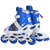 乐士ENPEX铠甲勇士可调旱冰鞋 溜冰鞋套装KJ-335/337直排闪光轮滑鞋套装(KJ-337蓝色 M码（35-38）)第4张高清大图