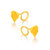 阿玛莎S925银镀金耳钉心形爱心耳钉(金色)第2张高清大图