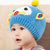 韩国婴儿帽子秋冬季0-3-6-12个月男女宝宝帽子儿童小孩套头毛线帽(姜黄色)第5张高清大图