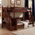 宜捷家居 美式儿童床高低床上下床家具实木床双层床子母床(1.2*1.9M 仅高低床)第5张高清大图