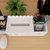 青蕾多功能抽纸盒客厅遥控器收纳盒创意办公桌学生桌面文具收纳盒(白色 默认款式)第5张高清大图
