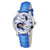 尼尚(Nesun)手表全自动机械表情侣手表一对 镂空飞轮防水 情侣对表(银色蓝钉一对)第4张高清大图