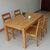 现代简约小户型餐桌白蜡木原木餐桌北欧餐桌全实木餐桌椅组合包邮(CZ127+YZ290(一桌四椅） 默认)第2张高清大图
