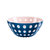 意大利guzzini 原装进口创意小吃碗家用水果碗甜品碗沙拉碗幻影波点碗 国美厨空间(蓝色 中号)第3张高清大图